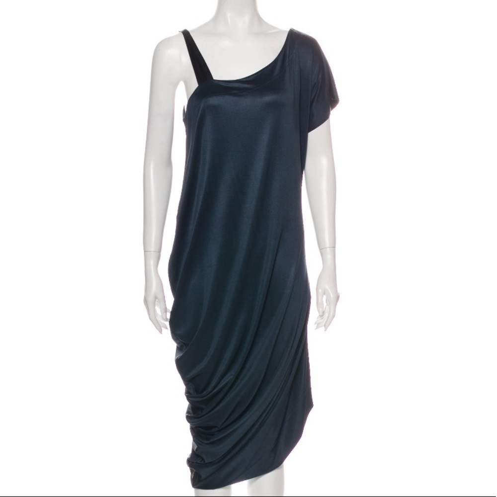 VIVIENNE WESTWOOD Cowl Neck Midi Length Dress